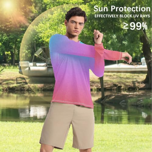Camisas de neón para evitar quemaduras con protección solar UV de playa sueltas 4