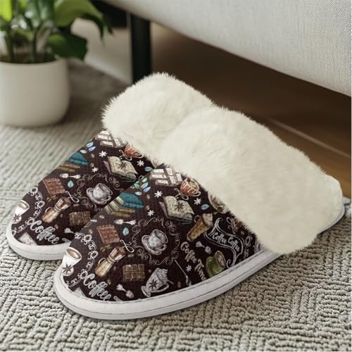 Howilath Fuzzy Slippers Women with Fur Edges House Shoes Bedroom Plush Slippers for Indoor & Outdoor4