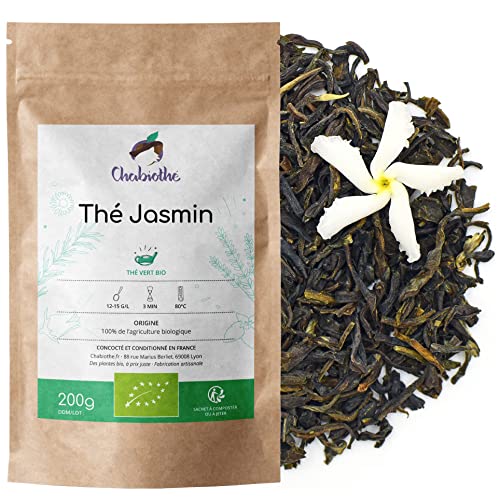 Té verde al Jazmín 100% ORGANICO 200g   bolsa biodegradable y resellables.