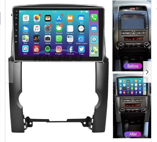 car stereo radio for kia sorento 2009 2010 2011 2012, 10" android 13 car radio stereo head unit with carplay android auto, support gps navi bluetooth wifi backup camera mic swc fm dsp