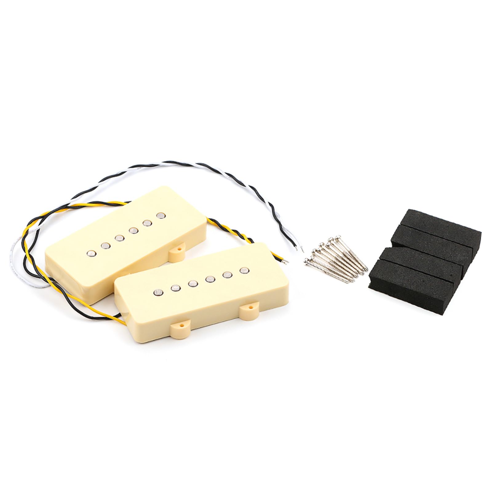Piezas de repuesto para guitarra eléctrica, pastillas de guitarra de bobina única, cuello y puente