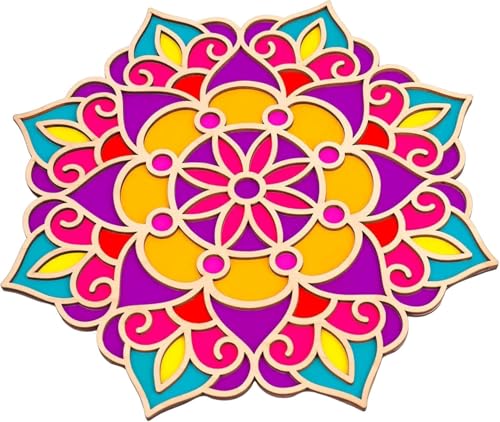 Reusable Rangoli Stencils Making Tools Kit Portable Rangoli Mats ...