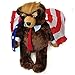 wqmdeshop Peluches 60Cm Donald Trump Bear Peluche Animal Bear Doll USA President Bear Plush American Flag Bear Doll Toys Niños Lovely Best Gift