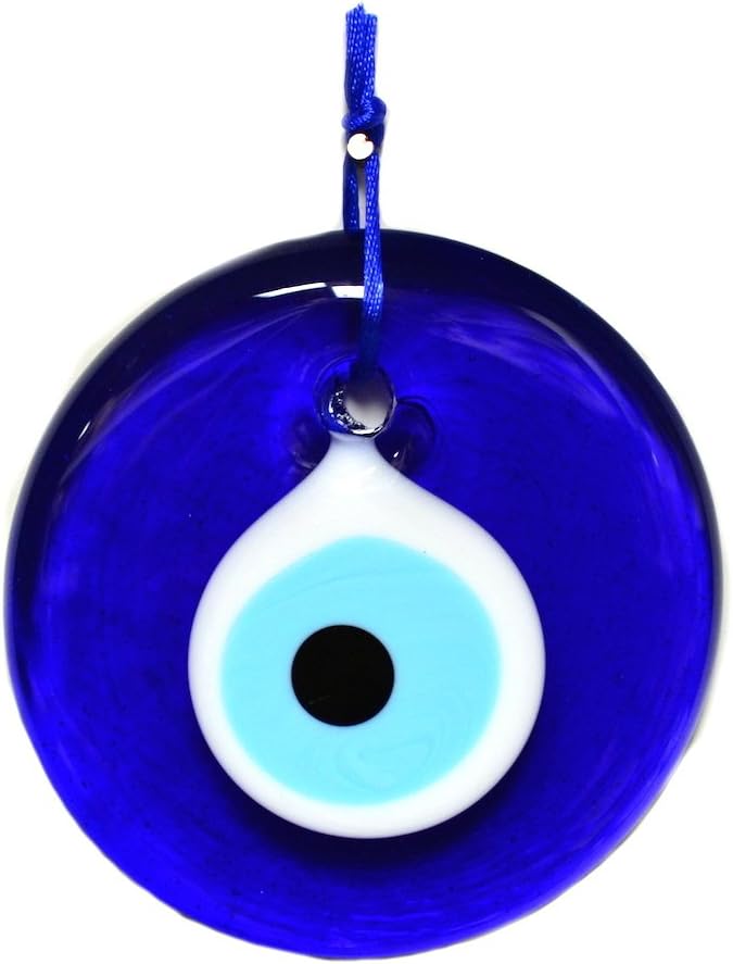 Glass Evil Eye-Diameter:3.5 inches (9cm)