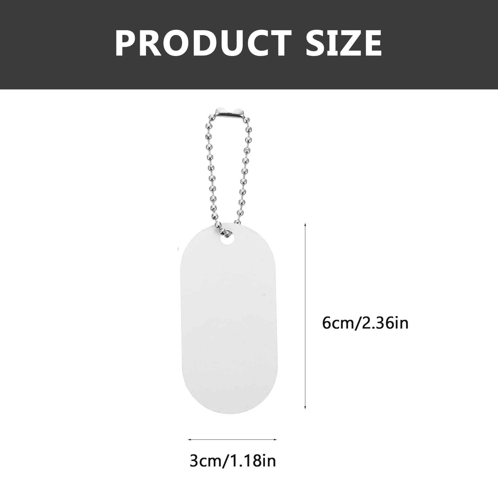 INOOMP 60piezas Etiquetas De Identificación Para Mascotas De Aluminio Colgantes Resistentes Para Perros y Gatos Etiquetas De Transferencia Térmica Diseño Práctico y Sencillo Para