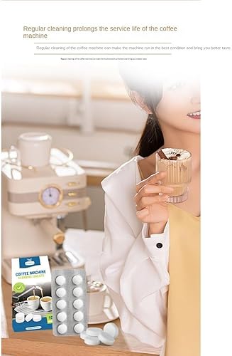 Miniatura 3 de DORTHEA Tabletas de limpieza para máquinas de café Miele, 10 tabletas, cafetera, pestañas de descalcificación y limpieza, tabletas de