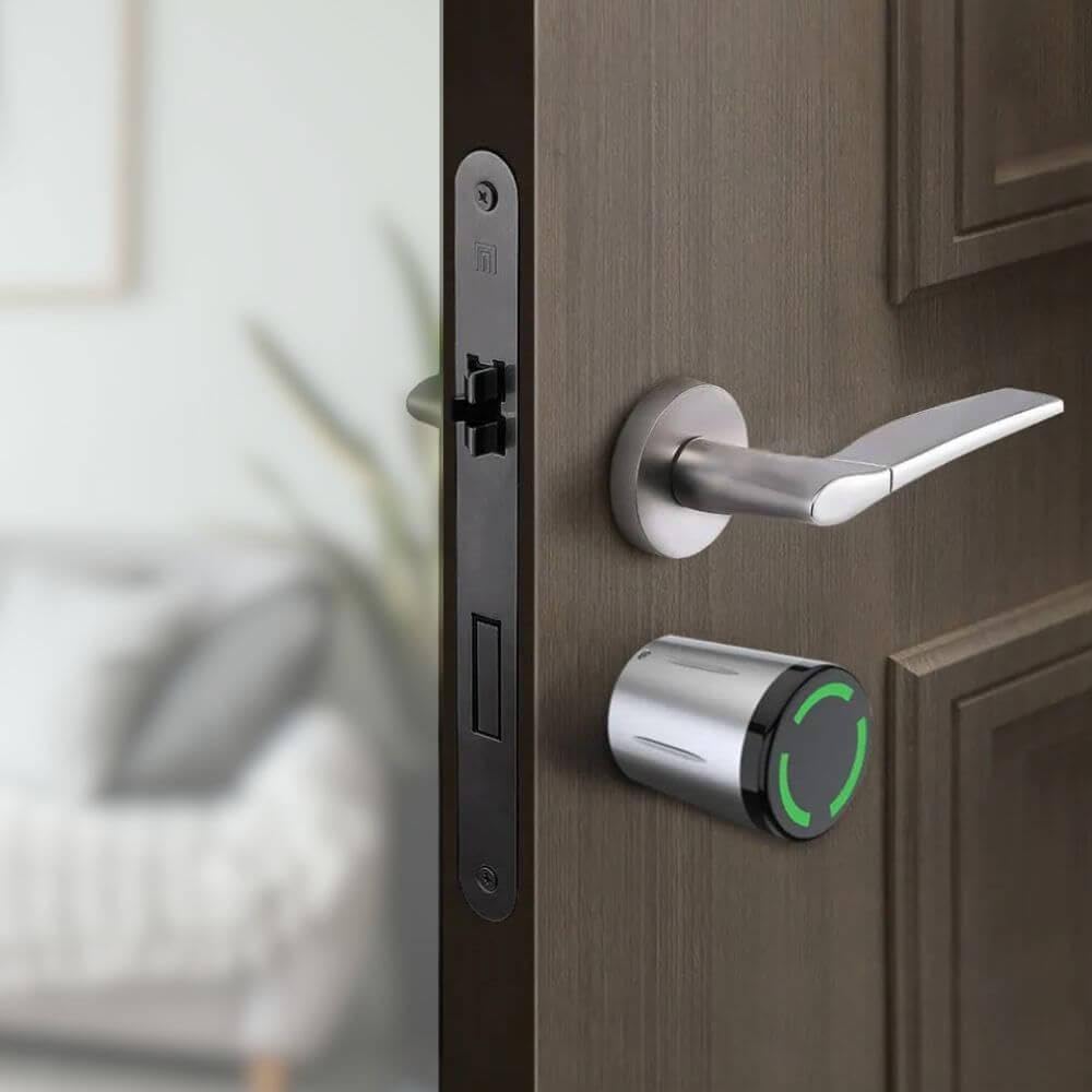 Cylindre électronique de serrure connecté étanche LOCKY-13 à Badges RFID, App, Bluetooth