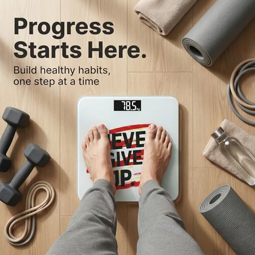 Image of Themisto TH-WS40F Body weight Scale, With High Precision Sensors | Backlit Display |180 Kg | Made in India