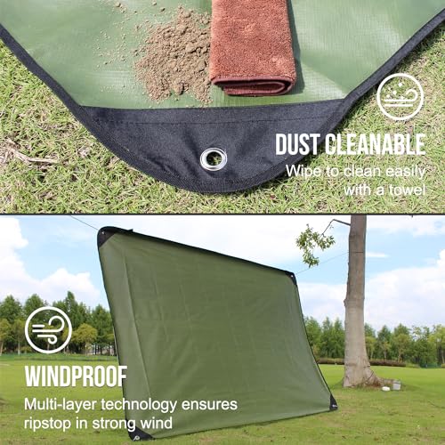 Image of LYN Heavy Duty Emergency Blanket Survival Gear Waterproof Insulated Blanket Emergency Tarp for Camping, Hiking, Bushcraft