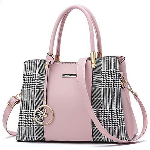 Women Purses and Handbags Top Handle Satchel Shoulder Bags Messenger Tote Bag for Ladies (vp-Pink2)