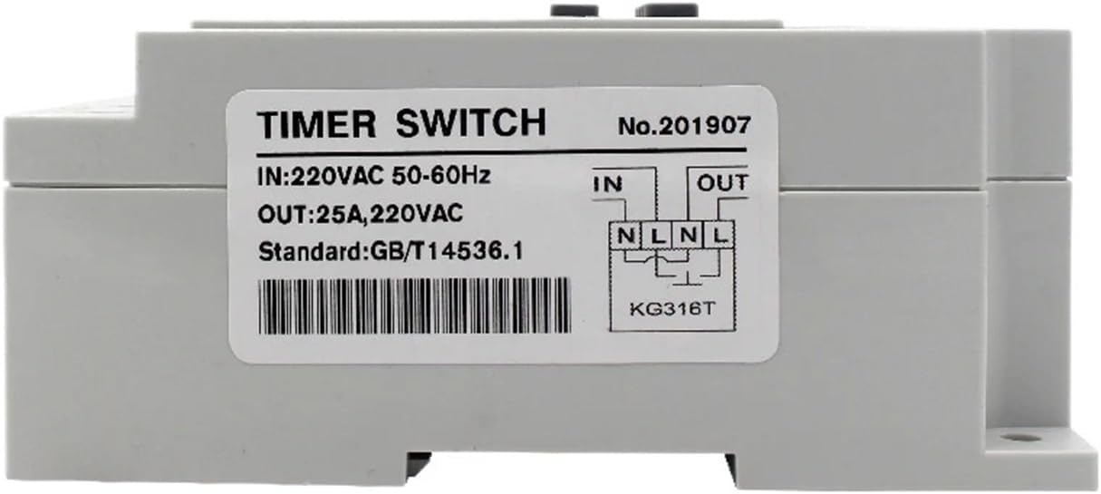 Programmable Weekly 220v for Outdoor and Indoor Time KG316T Control Digital Timer Switch