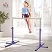 Imagen de HOMCOM Barra de Gimnasia para Niños Altura Ajustable 194x121x150 cm Violeta