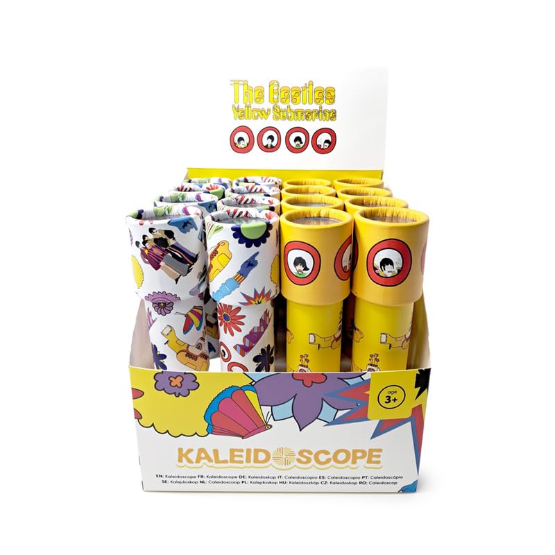 Puckator The Beatles Yellow Submarine Kaleidoscope - Camping Games Stuff For Kids Teen Children - Cool Unusual Sensory Toys Gifts Presents Festival Diffraction Rave Glasses Retro Accessories Gadgets