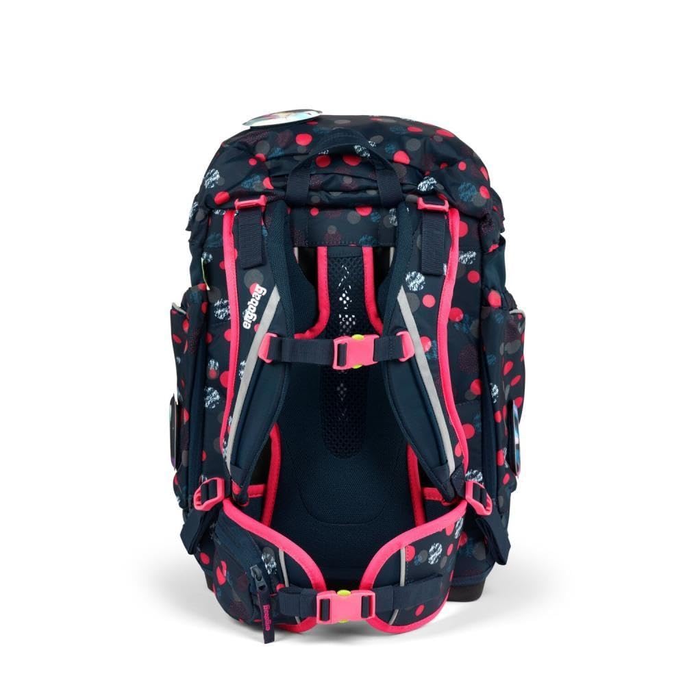 ergobag Maxi Jumbo Edition Schulrucksack Set 7tlg. inkl. Fan-Box (PhantBärsiewelt Reflex Glow)
