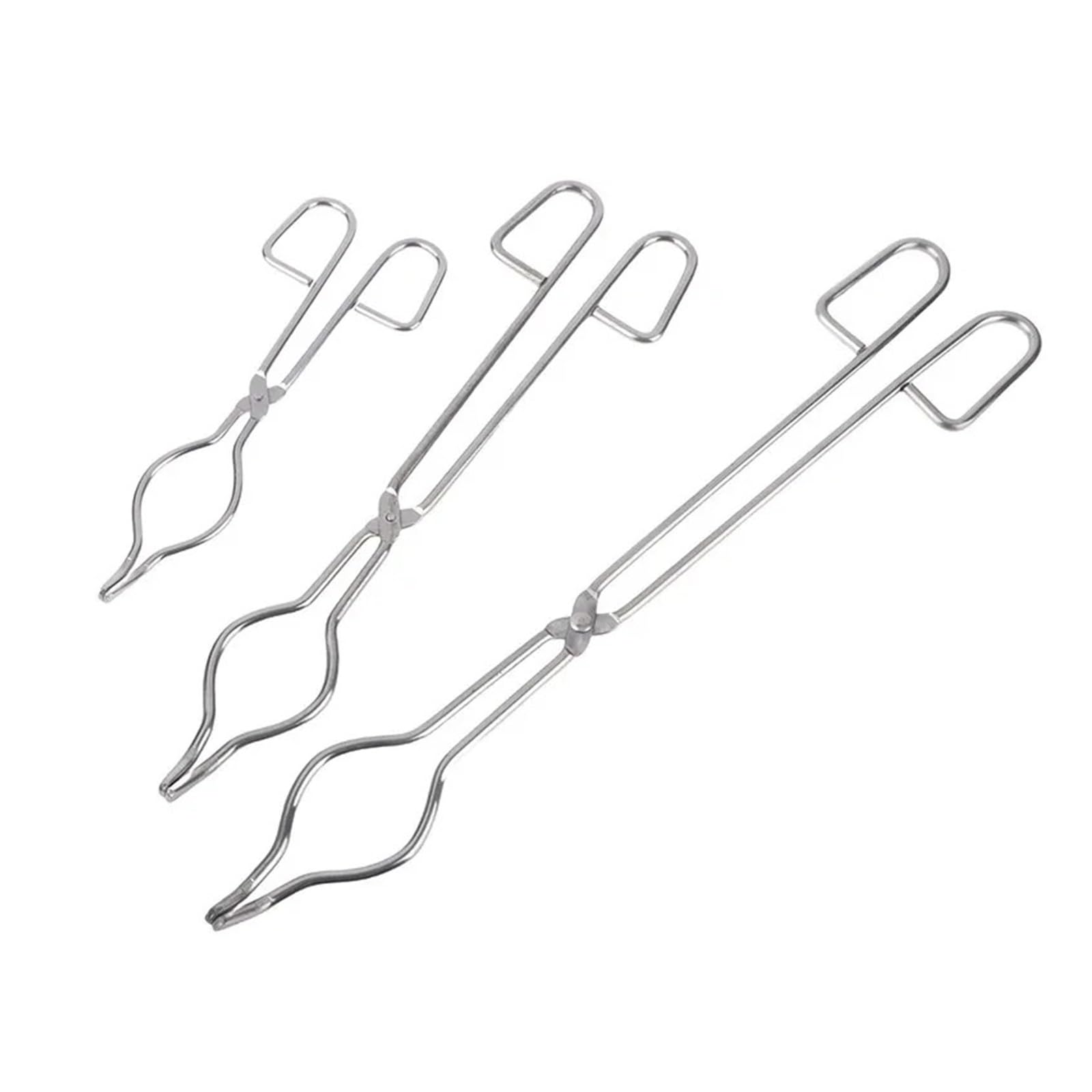 Pinze per crogioli Pinze for crogiolo in acciaio inossidabile di grado professionale, supporto for pinza for fusione della grafite, morsetti for becher cromati(40cm)