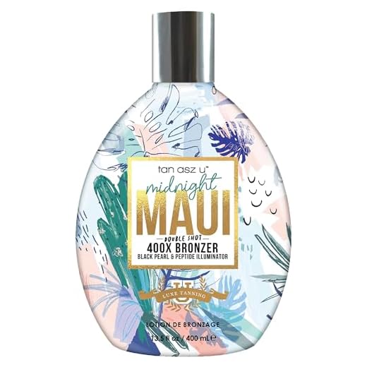 TAN ASZ U Midnight Maui Double Shot 400X Bronzer - 13.5 oz