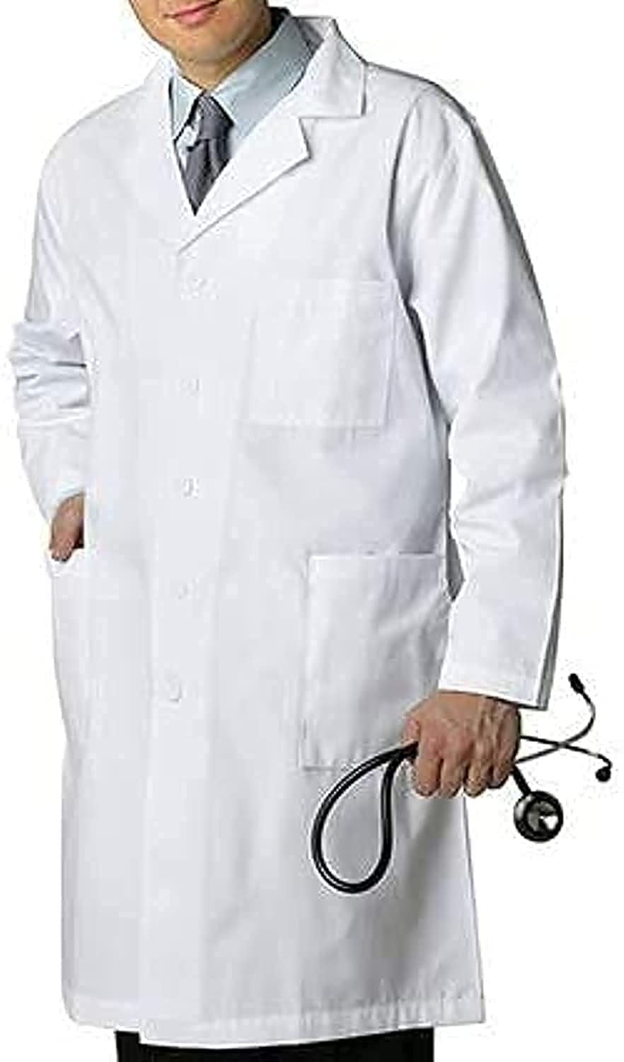 GenericLab Coat For Men and Women (White, XXL)