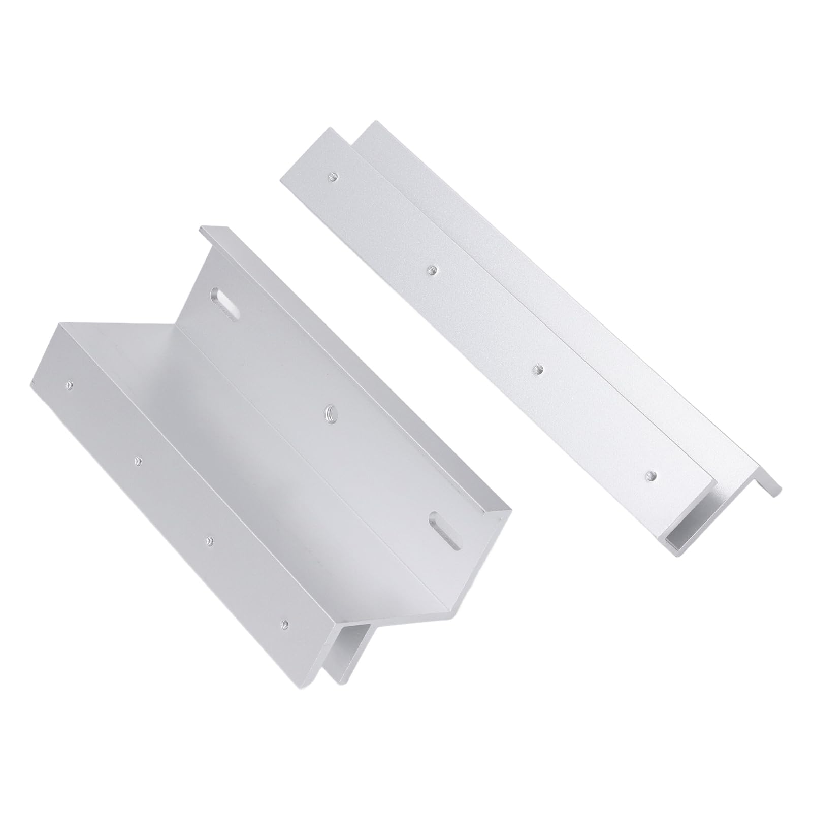 Serrure électromagnétique 280 kg : lot de 2 supports SEAFRONT U pour fixation porte en verre