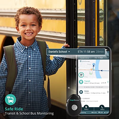 Angelsense Personal Gps Tracker For Kids, Teen, Autism, Special Needs, Elderly, Dementia - 2-Way Auto-Answer Speakerphone & Sos Button - School Bus Tracking - Easy-To-Use App #TOP4