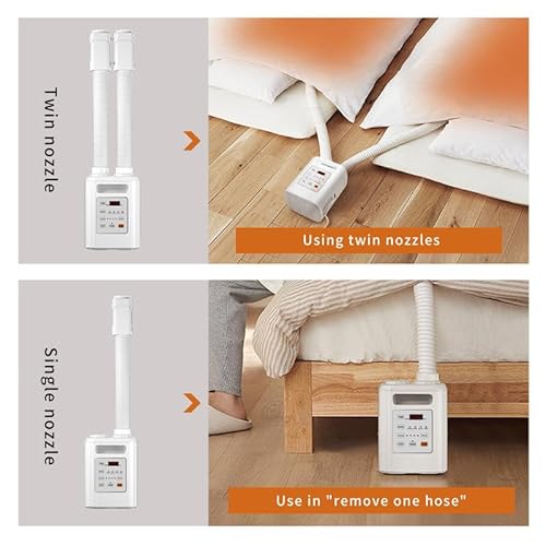 Aquecedor de cobertor de controle remoto portátil, ar quente confortável na cama, secagem de suor, a