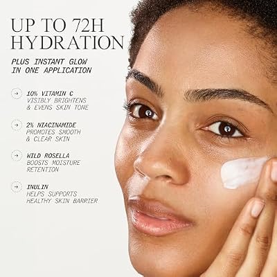 Juice Beauty PREBIOTIX C-Boost 72-Hour Hydration Cream - 20% Vitamin C & Niacinamide Face Moisturizer - Brightens, Smooths & Evens Skin Tone - Whipped Hydrating Face Cream - Vegan - 50ml