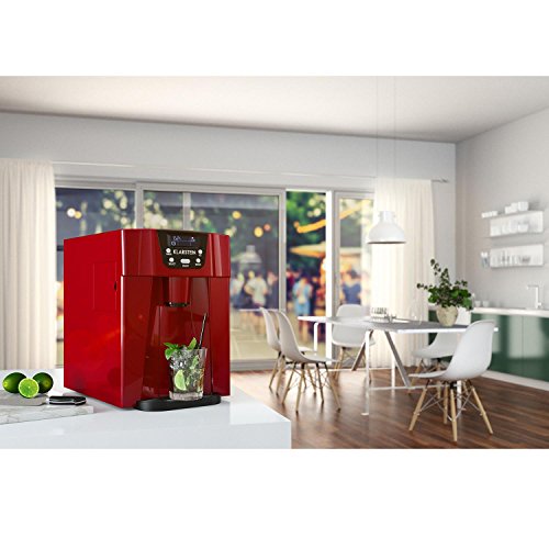 Klarstein Eiswürfelmaschine Klein, 2 L Eiswürfelbereiter & Wasserspender für 12 kg Große und Eiswürfel, Schnelle Mini, Eiswürfelbereiter mit Alarm – Bild 3