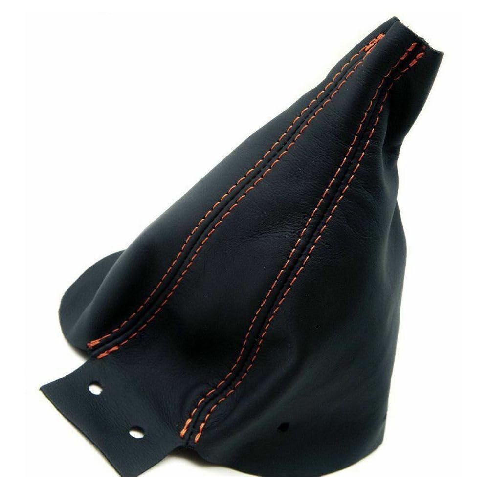 エースleather FG w/Red Stitch Leather Manual & E-Brake Boot SET For 90-96