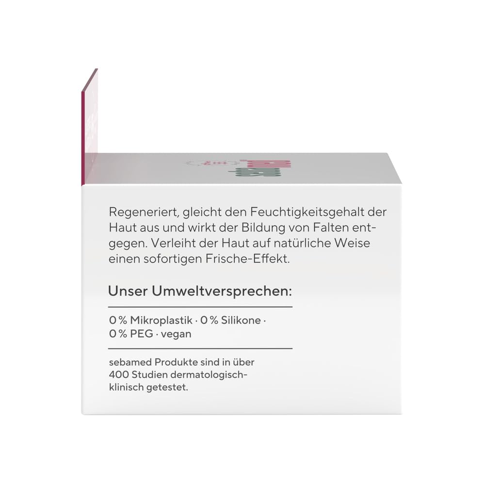 Sebamed Krem wygładzający przeciw starzeniu się, krem do twarzy i krem przeciwzmarszczkowy dla mężczyzn i kobiet, z naturalną witaminą C + potrójny kompleks hialuronowy, gładszy wygląd skóry u 95%