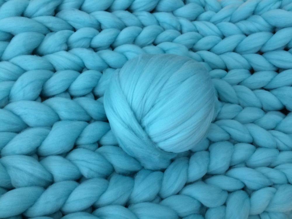 Dicke Wolle Zum Häkeln 1000g Super Chunky Garn Sperrkolumige Roving Garn Hand Arm Strick Wurf Decke Garn Home Wand Dekoratives Garn(Dark Grey)