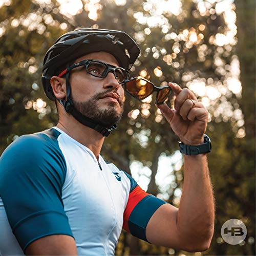 Armações para óculos de grau, Rush, HB, Unissex, Grafite Mate, único