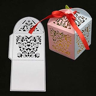 Hollow Gift Box Bag Metal Die Cuts,Butterfly Wedding Candy Gift Box Cutting Dies Cut Stencils DIY Scrapbooking Photo Album Decorative Embossing Paper Card Making
