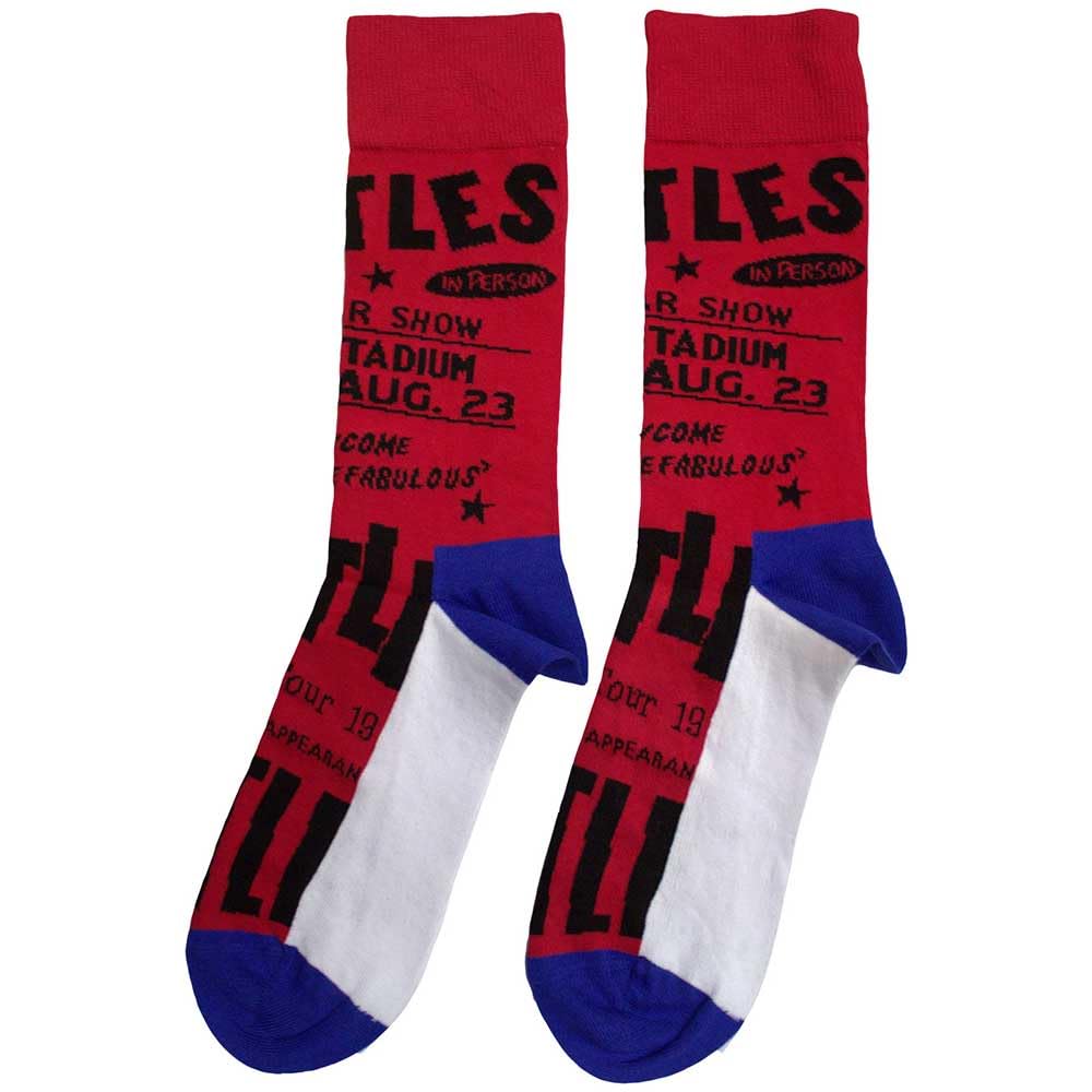 The Beatles Live Usa Ankle Chaussettes Size One Size - Les Beatles, Paul McCartney, John Lennon, RIngo Starr, George Harrison The Beatles Live Usa Ankle Chaussettes Size One Size
