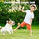MOERAE 6er-Set Silikon Springball mit Schnur für Kinder, Handgelenk Return Ball für Draußen, Outdoor Sport,Therapieübungen,elastische Trainingsballe