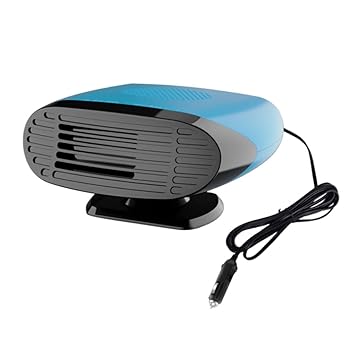ATORSE Car Heater Fan Foggy Screen Removal Anti-Fog Fast Heating Fits For All Cars 12V Blue