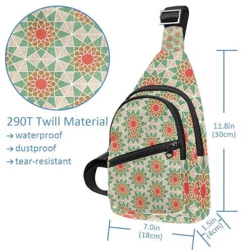 Sac banane à motif trippy pour femme, le sac de poitrine idéal en festival et voyage urbain - 4
