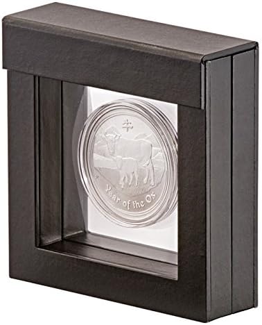 Estuche expositor para moneda desafío única negro miniatura 4