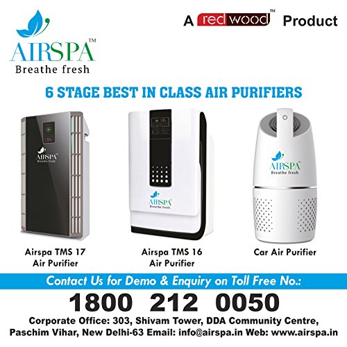 Image of AIRSPA Car Air Purifier with HEPA & Ioniser - CE, RoHS & ISO 9001:2015 Certified