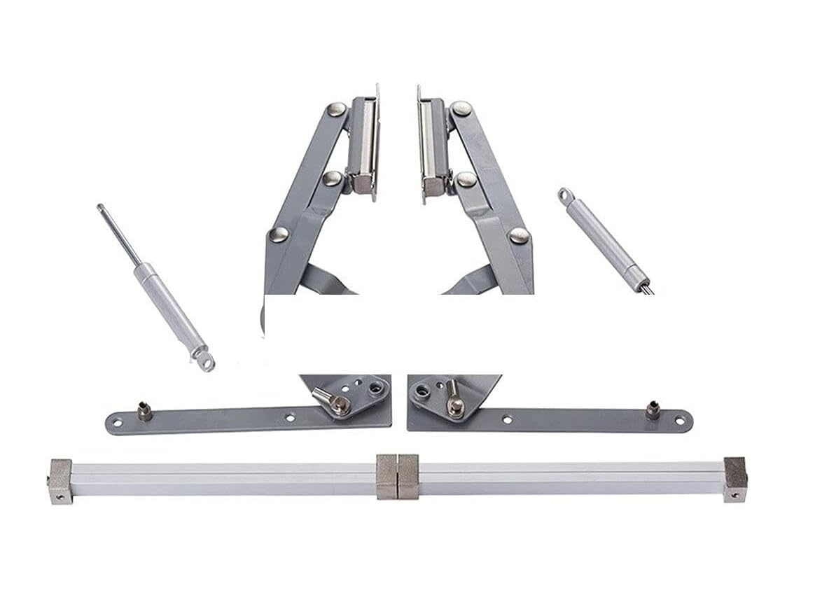 Shiketong One Color Translational Lift Up Cabinet Door Hinge, 250N Pneumatic Flap Up Support