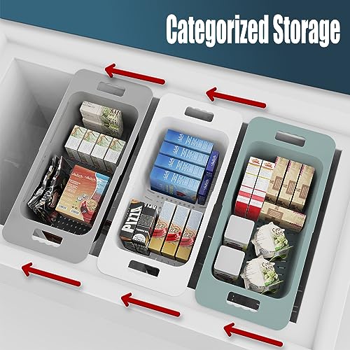 Yatmung Deep Freezer Storage Bins Expandable Freezer