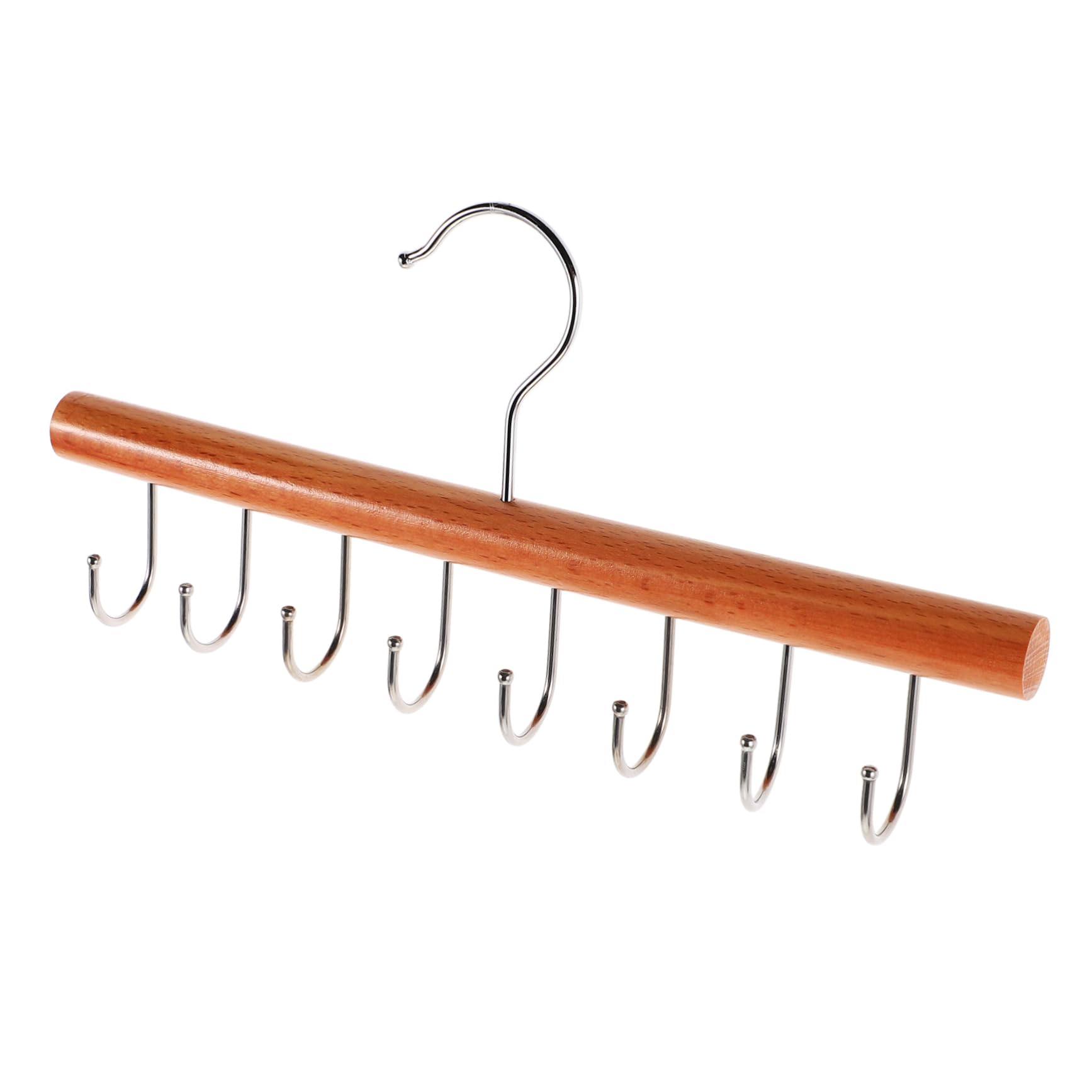 ABOOFAN Space Saving Wooden Belt and Tie Hanger Multifunctional Organizer Hook for Scarves Belts and Ties Decor Hook Design for Closets and Wardrobes