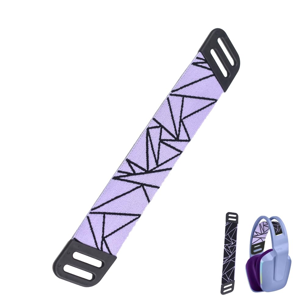 MOLGRIA Headphone Headband Straps, Replacement Headbands Straps for Logitech G733 Wireless G335 Wired Gaming Headset (Purple Vector)