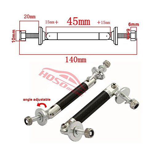 Generic Gold Carbon Fiber Universal Racing Front Bumper Lip Splitter