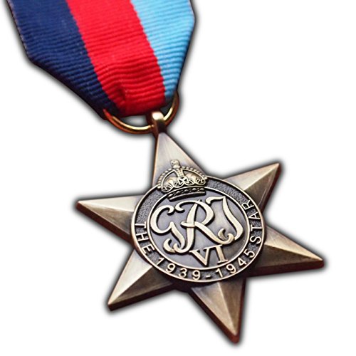 Medalla estrella 1939-1945 Segunda Guerra Mundial para recreación histórica RAF