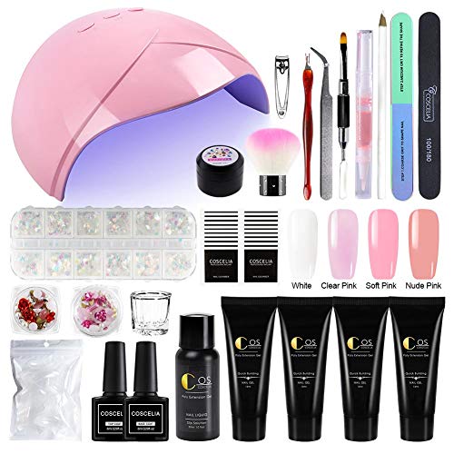 Saint-Acior 4PCS Kit Poly Quick Gel Nail Builder Gel