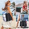 RAINSMORE Sac de Plage Femme Grand Sac de Plage XXL Extra Large Famille Beach Bag 30L 45L Grande Capacité Sacs à Cabas pour Plage Shopping Voyages Gym #5