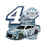 Rico Industries NASCAR Kevin Harvick #4 Shape Cut Pennant - Home and Living Room Décor - Soft Felt EZ to Hang, 18" x 18"
