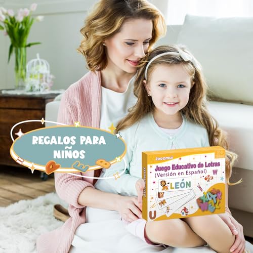 Joozmui Juegos Educativos Niños 3 4 5 6 7 8 Años, Juguetes Niños 3-8 Años (Versión en español) (B)