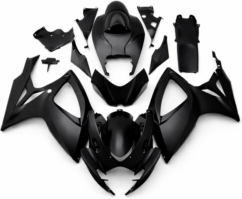 Fairing Matte Black Fit for Suzuki 2006 2007 GSXR 600/750 Injection ABS Bodywork New Aftermarket Bodyframe Kit Plastic 06 07 GSX-R 600 750 Y02