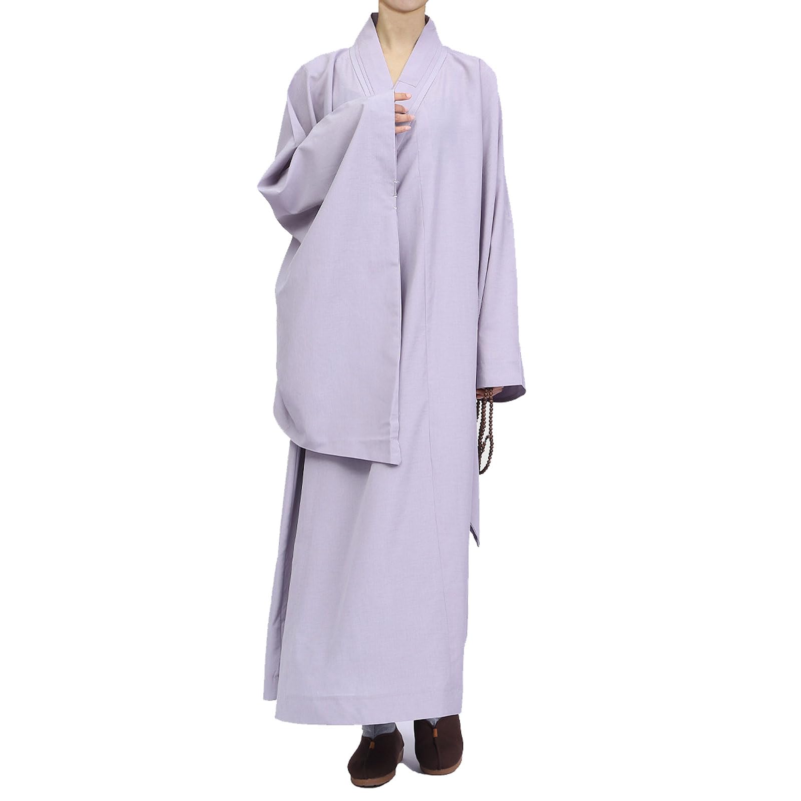 Enigmaire Buddhist Monks Costume,Meditation Long Robe,Shaolin Monk Kung Fu Buddhist Robe,Haiqing Meditation Clothes,Unisex,Linen,Comfortable,Breathable,for Home Wear,chanting,etc
