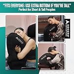 Modern Advantage Inflatable Travel Pillow for Airplanes with Adjustable Extra Bottom, Support Head & Chin to Avoid Neck & Shoulder Pain, for Travelling, Office Napping with Eye Mask & Earplug - Image 3